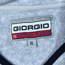 Load image into Gallery viewer, Vintage Giorgio Giotech Fleece Classic Grey V-Neck Fleece Sweatshirt
