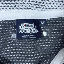 Load image into Gallery viewer, Weird Fish Classic White-Black Macaroni Knit 1/4 Zip Pullover Sweatshirt
