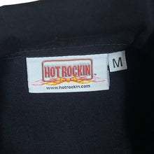 Load image into Gallery viewer, Vintage HOT ROCKIN (2005) Pinup Girl Rockabilly Open Collar Short Sleeve Shirt
