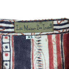 Load image into Gallery viewer, Vintage La Maison Des Indes Striped Patterned Hippy Long Sleeve Cotton Shirt
