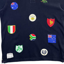 Load image into Gallery viewer, Early 00&#39;s COTTON TRADERS Rugby World Cup Embroidered Crest Long Sleeve Rugby Polo Shirt
