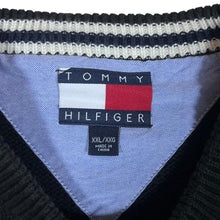 Load image into Gallery viewer, Vintage TOMMY HILFIGER Classic Mini Logo Dark Navy Heavyweight Knit Sweater Jumper
