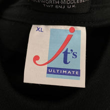 Load image into Gallery viewer, Early 00’s Harley Owners Group “Barcelona 2003” Flame Biker Graphic Black T-Shirt
