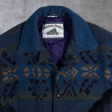 Load image into Gallery viewer, Vintage 90&#39;s New Fast Montana Heights Aztec Abstract Patterned Wool Button Jacket
