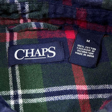 Load image into Gallery viewer, Early 00&#39;s CHAPS Embroidered Mini Pocket Logo Plaid Check Long Sleeve Flannel Cotton Shirt
