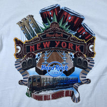 Load image into Gallery viewer, Hard Rock Cafe "New York" Souvenir Logo Spellout Graphic White T-Shirt XL
