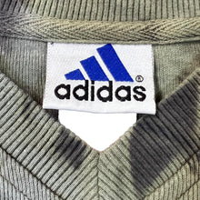 Load image into Gallery viewer, Vintage ADIDAS Embroidered Mini Logo Green Tie Dye V-Neck Sweatshirt
