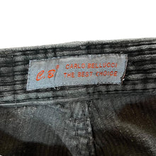 Load image into Gallery viewer, Vintage CARLO BELLUCCI Classic Brown-Grey Corduroy Cord Straight Leg Trousers
