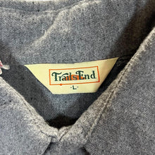 Load image into Gallery viewer, Vintage Trails End Made In USA Union Made Grey Cotton Flannel Long Sleeve Shirt
