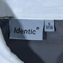 Load image into Gallery viewer, Early 00's Identic Goth Y2K Tribal Graphic Grey White Polyester Shirt
