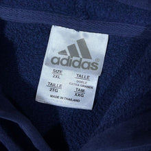 Load image into Gallery viewer, Vintage Adidas NCAA Akron Zips College Navy Blue Three Stripe Pullover Hoodie
