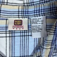 Load image into Gallery viewer, Early 00&#39;s FADED GLORY Plaid Check Long Sleeve Cotton Flannel Shirt
