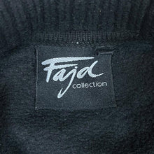 Load image into Gallery viewer, Vintage FAJD COLLECTION Knit Panel Black 1/4 Zip Fleece Sweatshirt
