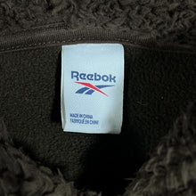 Load image into Gallery viewer, Reebok Embroidered Mini Logo Brown Sherpa Fleece Pullover Hoodie

