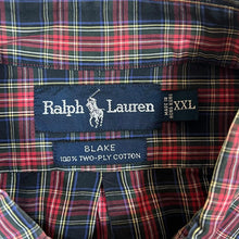 Load image into Gallery viewer, Vintage Ralph Lauren &quot;Blake&quot; Plaid Check Long Sleeve Cotton Button-Up Shirt
