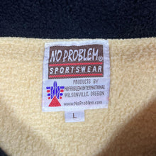 Load image into Gallery viewer, Vintage NO PROBLEM Sportswear Cream Pale Yellow 1/4 Zip Fleece Sweatshirt
