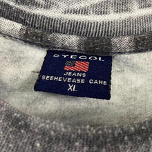 Load image into Gallery viewer, Vintage 90’s Stegol Jeans “Off-Road” All-Over Print Graphic Spellout Grey T-Shirt
