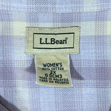 Load image into Gallery viewer, Vintage L.L.BEAN Plaid Check Long Sleeve Cotton Flannel Shirt
