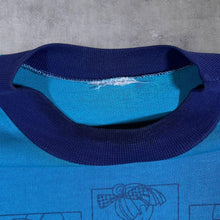 Load image into Gallery viewer, Vintage 80&#39;s Les P&#39;tits Loups Cartoon Spellout Graphic Blue Sweatshirt
