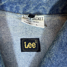 Load image into Gallery viewer, Early 00&#39;s LEE RIDERS Classic Blue Denim Trucker Jacket
