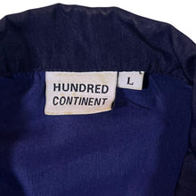 Load image into Gallery viewer, Early 00&#39;s Hundred Continent Gothic Y2K Traditional Tiger Navy Blue Short Sleeve Shirt
