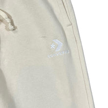 Load image into Gallery viewer, CONVERSE Classic Embroidered Mini Logo Cream Slim Fit Sweatpants Joggers Bottoms
