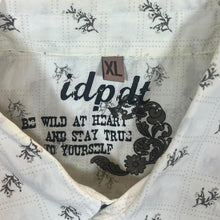 Load image into Gallery viewer, IDPDT Cowboy Western Patterned Popper White Long Sleeve Shirt
