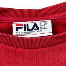 Load image into Gallery viewer, FILA Embroidered Big Logo Spellout Colour Block Crewneck Sweatshirt
