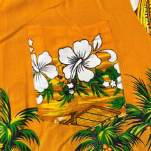 Load image into Gallery viewer, Vintage ADRIANI Hawaiian Tropical Floral Patterned Short Sleeve Open Collar Shirt
