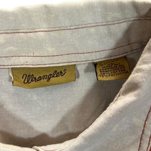 Load image into Gallery viewer, Vintage Wrangler Cowboy Western Woven Tapestry Panel Popper Button Long Sleeve Shirt
