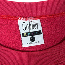 Load image into Gallery viewer, Vintage Gopher Sport I DON'T DO MORNINGS Embroidered Puppy Dog Spellout Sweatshirt
