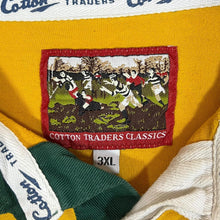 Load image into Gallery viewer, Vintage Cotton Traders &quot;Australia Rugby&quot; Wallabies Yellow Long Sleeve Polo Shirt
