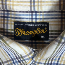 Load image into Gallery viewer, Vintage WRANGLER Multi Plaid Check Long Sleeve Cotton Shirt
