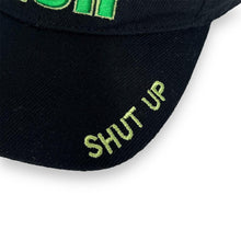 Load image into Gallery viewer, Early 00&#39;s SHUT UP AND FISH Novelty Fishing Embroidered Spellout Souvenir Baseball Cap
