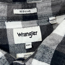 Load image into Gallery viewer, WRANGLER Classic Embroidered Mini Logo Plaid Check Long Sleeve Flannel Cotton Shirt
