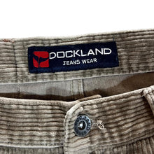 Load image into Gallery viewer, Vintage DOCKLAND Jeans Wear Classic Brown Corduroy Cord Straight Leg Trousers
