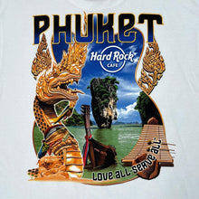 Load image into Gallery viewer, HARD ROCK CAFE &quot;Phuket&quot; Thailand Souvenir Logo Spellout Graphic T-Shirt
