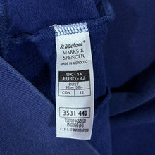 Load image into Gallery viewer, Vintage ST MICHAEL Marks &amp; Spencer Classic Basic Blue Zip Hoodie
