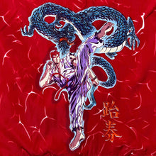Load image into Gallery viewer, Early 00&#39;s Lang Li Gothic Y2K Anime Manga Dragon Graphic Short Sleeve Shirt
