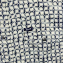 Load image into Gallery viewer, Vintage American Style Gear Patterned Check Western Style Popper Long Sleeve Shirt
