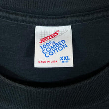 Load image into Gallery viewer, Vintage Jerzees MIRAGE Embroidered Mini Logo Souvenir Black T-Shirt
