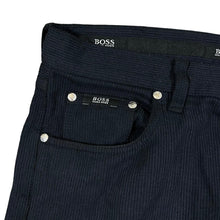 Load image into Gallery viewer, BOSS HUGO BOSS &quot;Alabama&quot; Classic Black Corduroy Cord Trousers Bottoms
