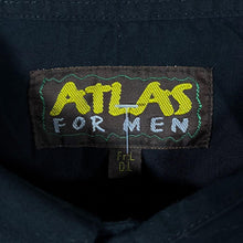 Load image into Gallery viewer, Atlas For Men Cowboy Western Embroidered Black Cotton Long Sleeve Shirt
