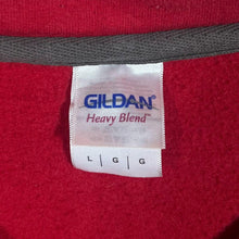 Load image into Gallery viewer, CVU Sailing Team Spellout Graphic Red 1/4 Zip Pullover Sweatshirt
