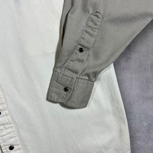 Load image into Gallery viewer, Vintage 90&#39;s Panhandle Slim Cowboy Western Beige Cream Popper Long Sleeve Shirt
