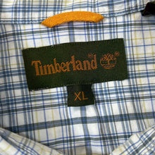 Load image into Gallery viewer, Vintage TIMBERLAND Blue White Yellow Plaid Check Short Sleeve Cotton Shirt
