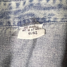 Load image into Gallery viewer, Vintage Cowboy Western Stonewashed Blue Denim Long Sleeve Cotton Shirt
