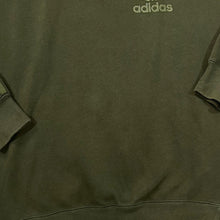 Load image into Gallery viewer, ADIDAS Classci Trefoil Logo Three Stripe Khaki Green Crewneck Sweatshirt
