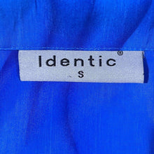 Load image into Gallery viewer, Early 00's Identic Y2K Surfer Dolphin Waves Ocean Graphic Blue Polyester Shirt
