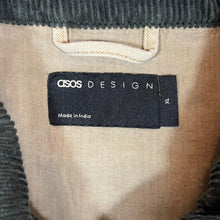 Load image into Gallery viewer, ASOS DESIGN Corduroy Cord Collared Skater Workwear Canvas Zip Bomber Jacket
